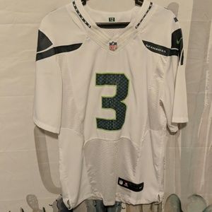 Seahawks Russell Wilson #3 Jersey White Size M